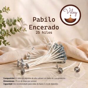 pabilo 25 hilos ecncerado